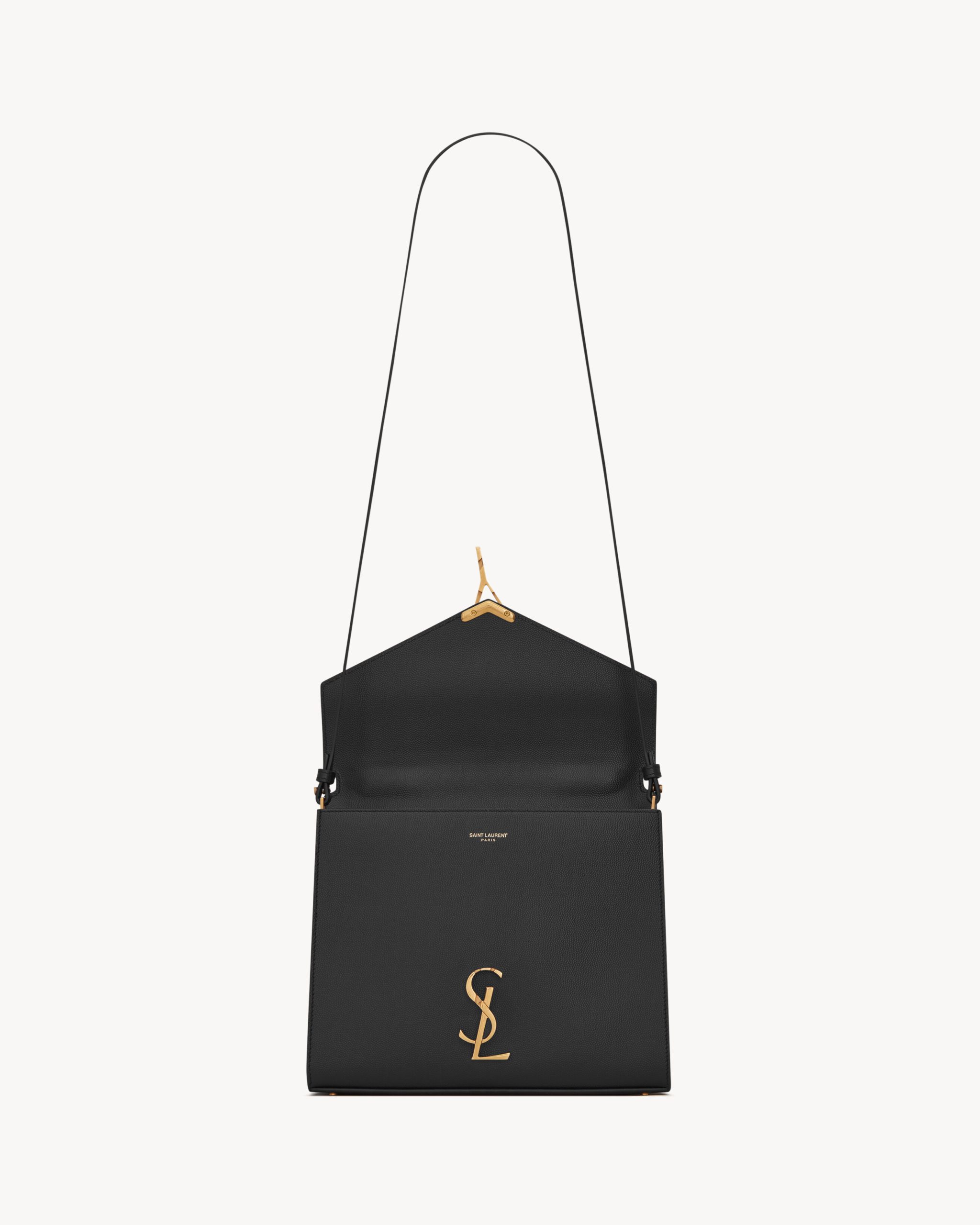 YSL CASSANDRA Medium top handle bag in grain de poudre embossed leather - Image 2